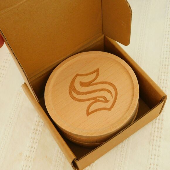 NHL Seattle Kraken Hockey Hat & Coaster Lot Fanatics Adjustable Blue Cotton NWT - Picture 6 of 15